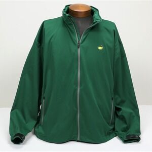 Masters Tech Augusta National Green Golf Windbreaker Jacket Men's 2XL ~ Hooded